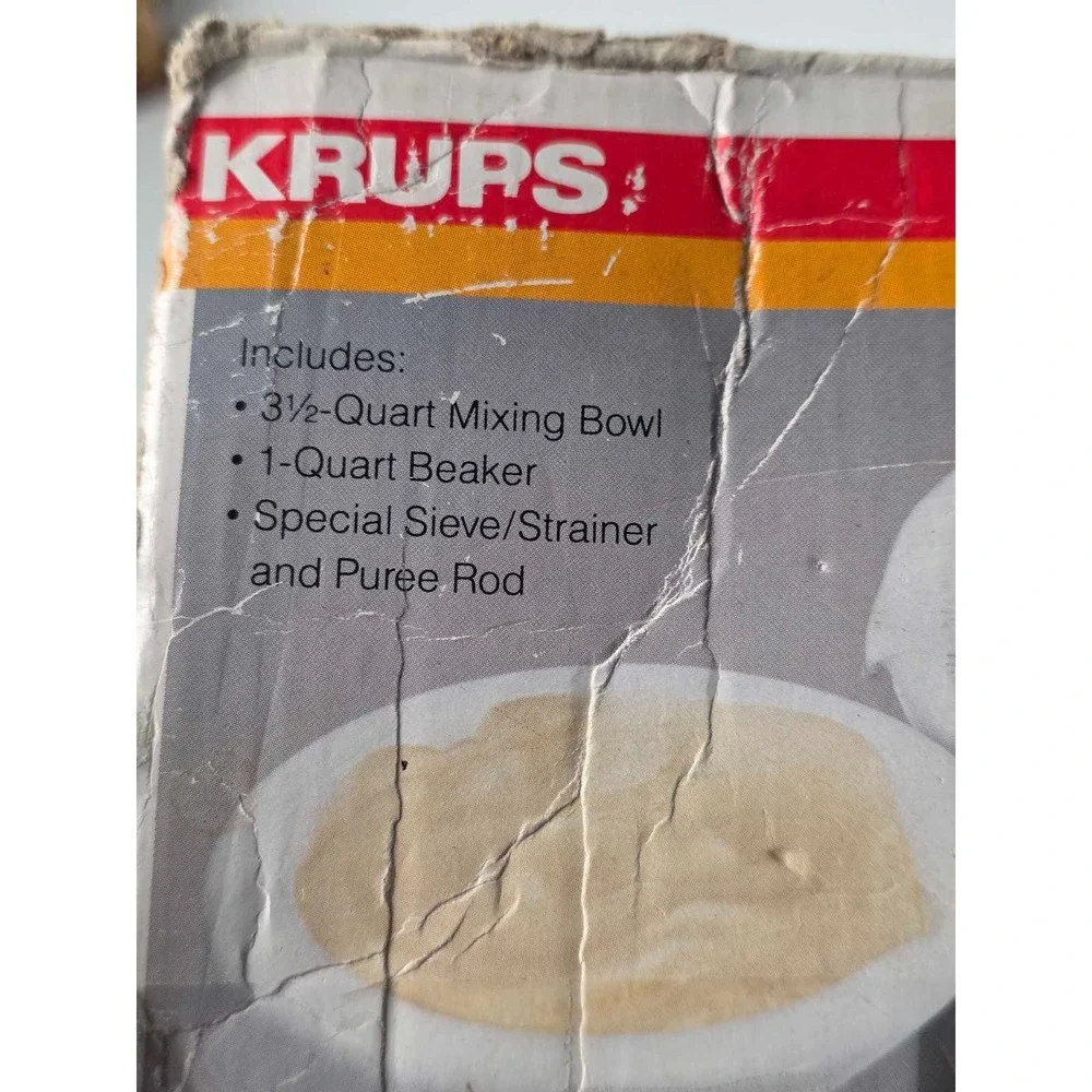 Krups 3 Mix 4000 Special Accessory Set Bowl Beaker‎ Strainer Puree Rod